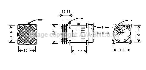 AVA QUALITY COOLING Kompresors, Gaisa kond. sistēma VLAK039